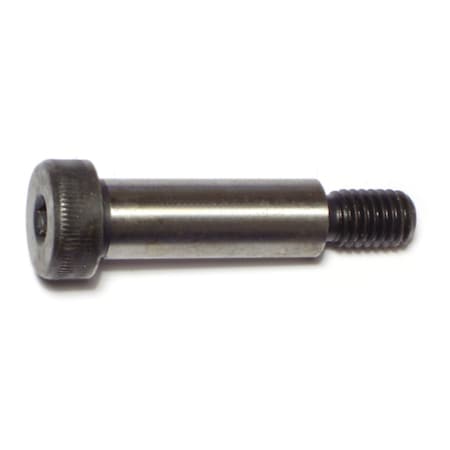 Midwest Fastener Shoulder Screw, 16 (Coarse) Thr Sz, 5/8 in Thr Lg, 1-1/2 in Shoulder Lg, Steel, 2 PK 71613